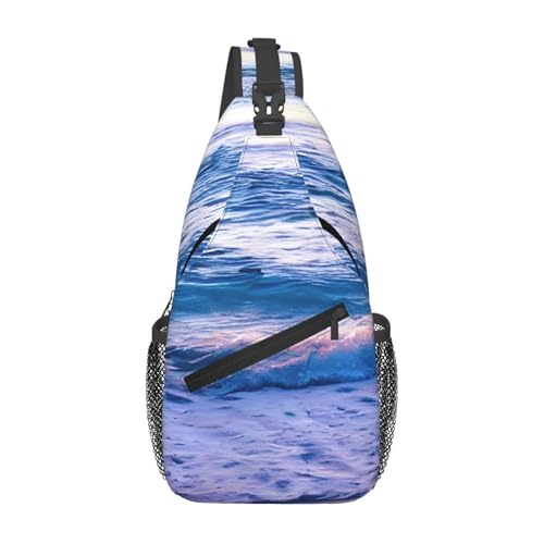 Mochila cruzada MYPIKY tipo sling negra unisex