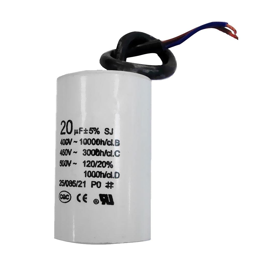 CALANDIS Cbb60 Ac 50V 20Uf Cylinder Shaped Motor Drive Capacitor Capacitance White-picture-12