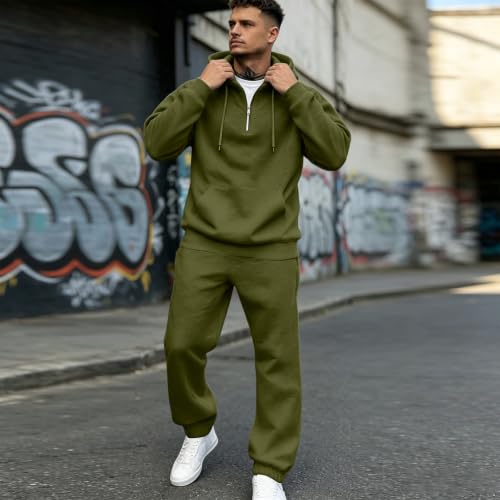Sweat Suits Men 2 Piece Sets Oversized Lighweight Running Jogging Sets - image 3