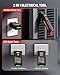 KAIWEETS Circuit Breaker Finder Tool Kit, GFCI Outlet Tester with Dual-Sided LED Indicators, Electrical Circuit Tracer Tool with Flashlight, Includes Carrying Case and Adapters- KT302P