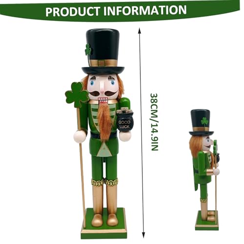 Casse-Noisette Irlandais Soldat Vert 15 Pouces Objet de Décoration