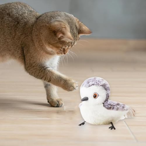Jouet interactif oiseau pour chat peluche battement ailes Style A