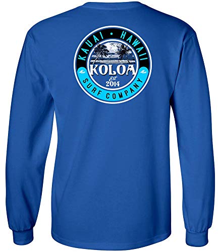 Koloa Surf Mens Graphic Long Sleeve Cotton T-Shirt in Regular,Big and Tall