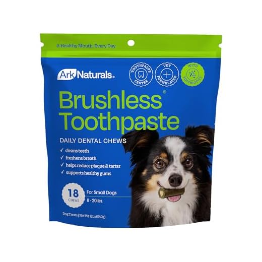 Ark Naturals Brushless Toothpaste, Dog Dental Chews for Small Breeds, Freshens Breath, Helps Reduce Plaque & Tartar, 12oz, 1 Pack