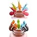 10pcs Silicone Tea Bag Holders Multi-Color Snail and Squirrel Cute Drink Marker Tea Accessories for Party Banquet Gathering