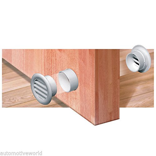 Griglia di ventilazione, Ø 40 mm, in argento