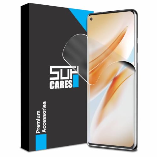 Image of SupCares TPU Anti Glare Matte Unbreakable Membrane Screen Protector for OnePlus 8 (6.55 Inch) With Easy Self Installation Kit | Fingerprint Working | Edge to Edge Coverage