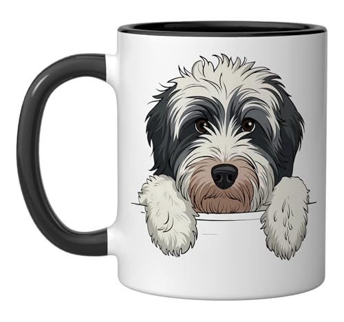 Taza de cerámica para amantes de perros Bernedoodle 11 oz miniatura 1