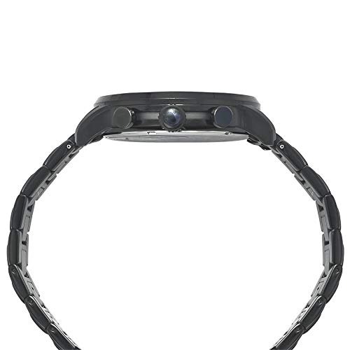 Timex Stainless Steel E-Class Surgical Steel Enigma Chronograph Analog Black Dial Men's Watch-Tweg18605, Band Color:Silver - Image 3