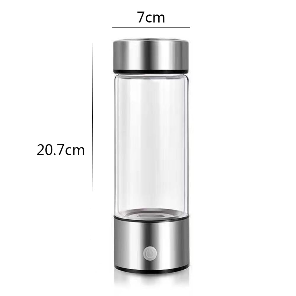 Water Bottle, Hydrogene Health water, Portable Hydrogen Water Ionizer Machine, 420mL/15oz Hydrogen Water Generator - Image 2