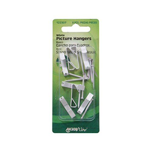 Image of Hillman Picture Hanger 20 Lb White Plated Steel Card