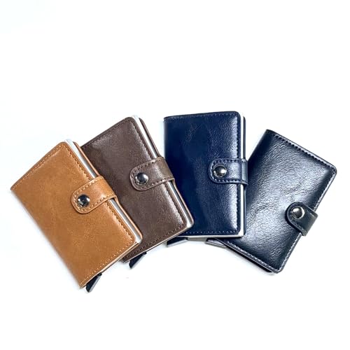 The card wallet automatically pops up, RFID metal aluminum alloy imitation theft card holder anti-demagnetization2