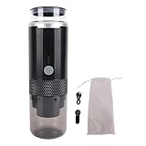 Cordless Electric Coffee Maker Portable Coffee Machine Touch Button USB Rechargeable Battery Extracts Coffee Capsules Grounds 170ml Water Tank Capacity Travel Camping Office