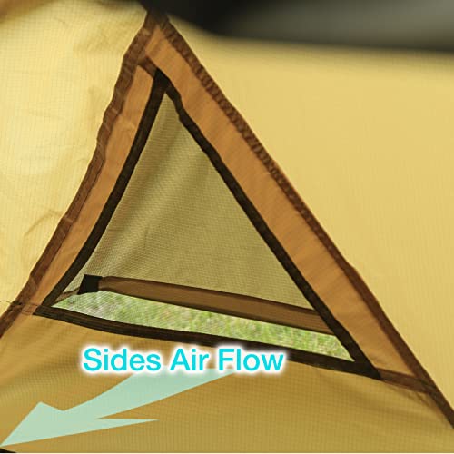 Preself Ultralight One Person Tent, Bivy Bivvy Solo Tent, Motorcycle Cycling Backpacking Hiking (Ultralight) #TOP7