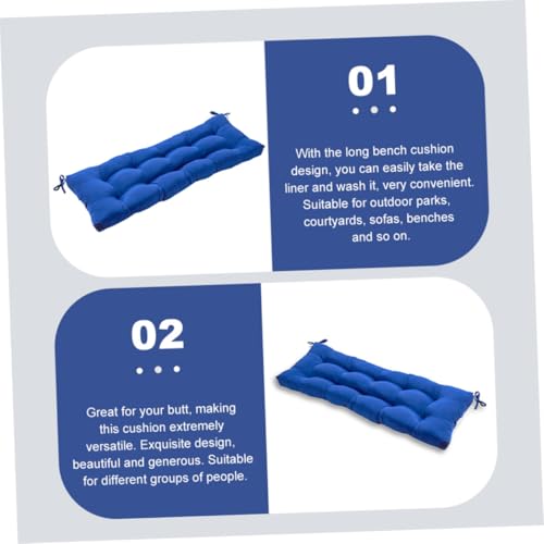 Coussin de banc de jardin imperméable épais en polyester pour extérieur - 6