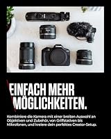 Canon EOS R50 Spiegellose Kamera Kompakt für Vlogging + RF-S 18-45mm is STM – Ansicht 6