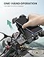 Grefay Motorrad Handyhalterung, Universal Handy Motorrad Halterung 【2024 Doppelt Vibrationsgedämpft】 Handy Halterungen für Motorrad Rückspiegel Mit ​360 Drehen für 4,5-7,2 Zoll Smartphone