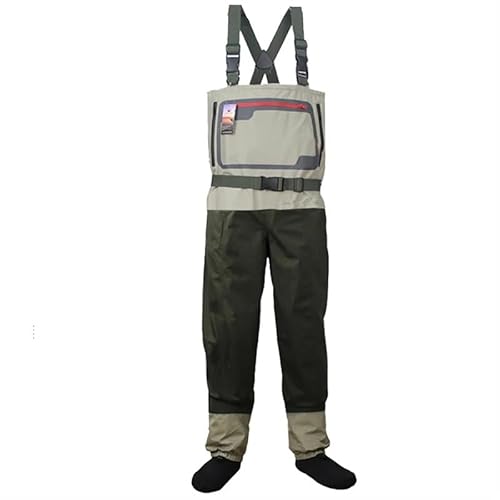 Men's and Women's Hiking Wading Pants Waterproof Waders for Outdoor Activities, Half-Length Fishing Waders Durable and Breathable Design Suitable for Hiking and Fishing Easy to Put On and Take Off(XX-