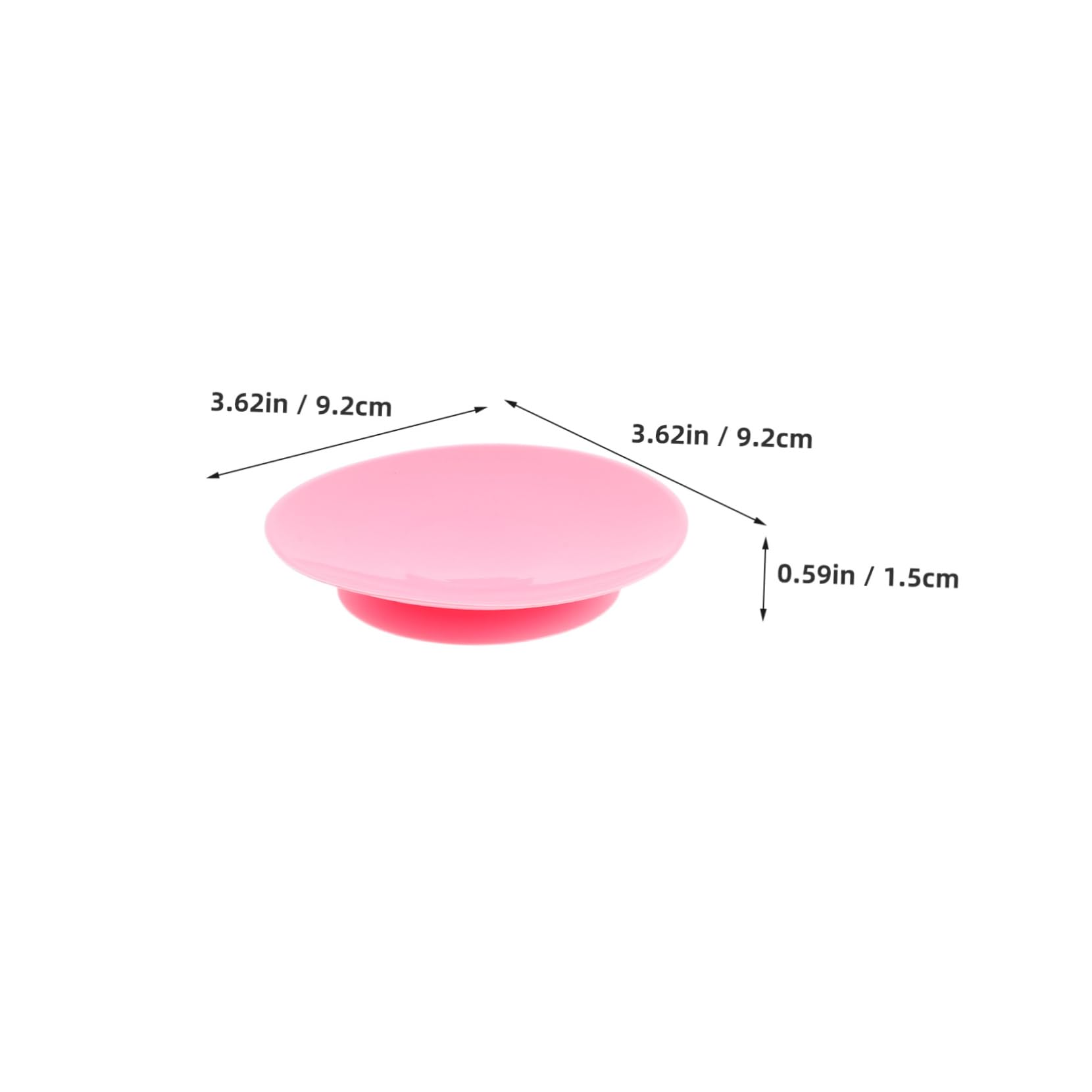 Veemoon Children's Bowl Anti-fall Suction Cup 4pcs Set Dual-sided Silicone Non-slip Easy Installation Portable for Travel