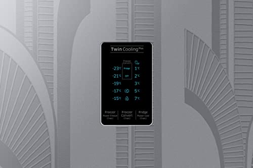 Image of Samsung 301L 2 Star Inverter Frost-Free Convertible 5 In 1 Double Door Refrigerator Appliance (RT34C4522YS /HL,Silver Archi)