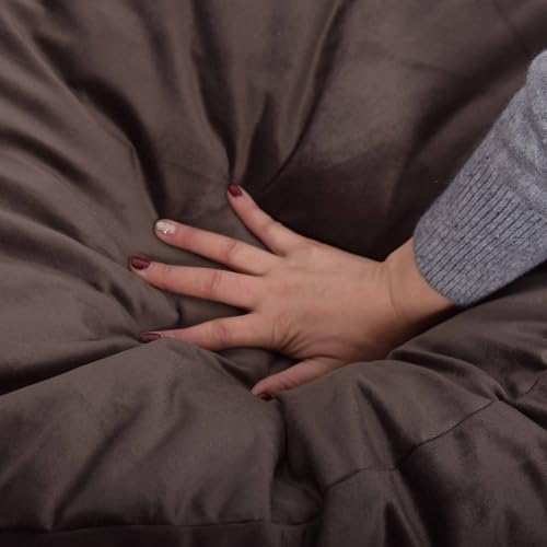 Image of Bean Bag Chairs, Memory Foam Stuffing Bean Bag Chair for Adults /Teens /Kids, Velvet Lazy Sofa Furniture with Removable High-Rebound Memory Foam for Living Room Bedroom College Dorm