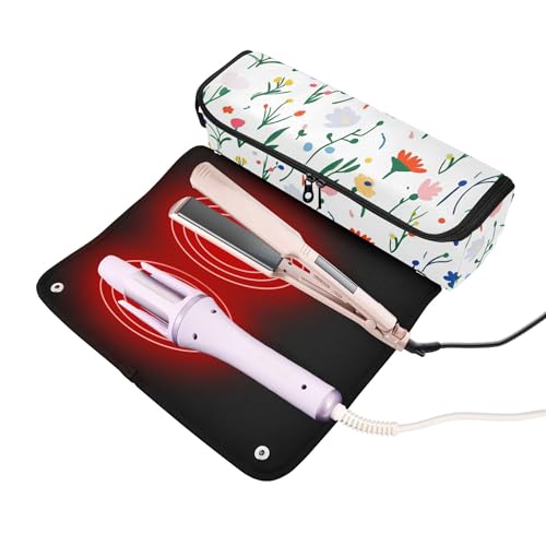 Bolsa de viaje para herramientas de cabello resistente al calor miniatura 2
