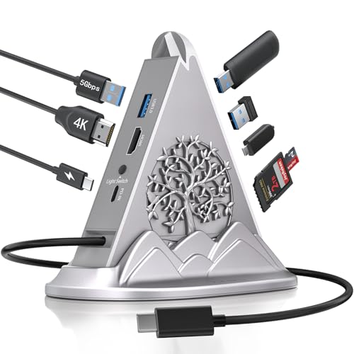 Hub USB C adaptateur USB C vers HDMI 4K concentrateur multi-ports pour ordinateur portable