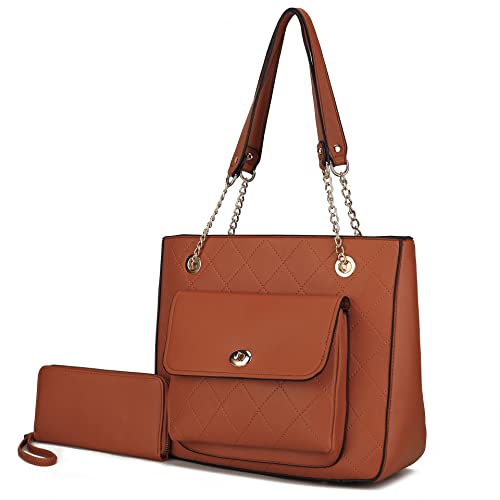 Image of MKF Collection Women Tote Bags Wristlet Wallet Large Designer Handbag Shoulder Bag Top-handle Big Satchel Hobo 2pcs Purse Set