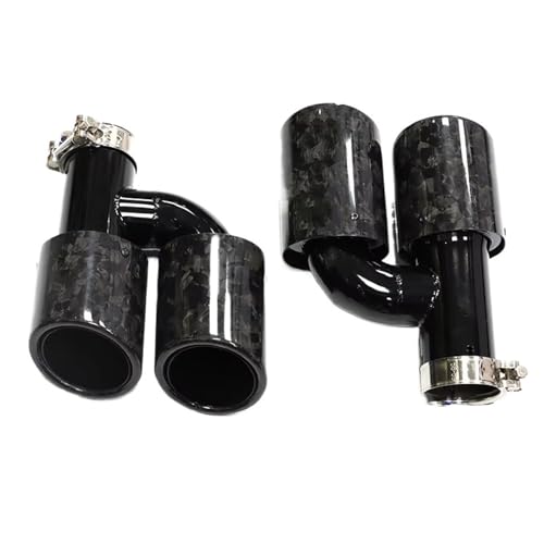 Conception de tuyau d'échappement silencieux embout d'échappement de 60 mm Noir E pour S8