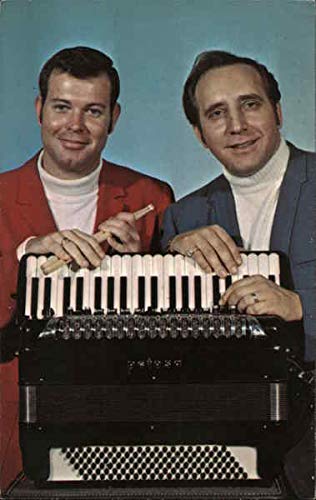 Vintage Advertising Postcard: Tony Lovello Duo Advertising