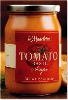 La Madeleine Tomato Basil Soup 15.5oz Glass Jar (Pack of 4) (Original) by La Madeleine
