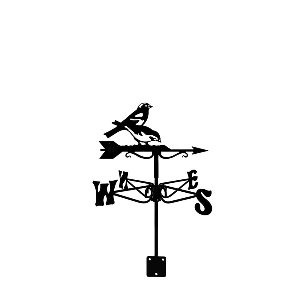 WIQUYBML Weather Vane, Metal Wind Direction Indicators Weathervanes, Eagle Sailboat Silhouette Roof Vanes for Outdoor Shed Yard Garden Lawn Decoration(Bird)