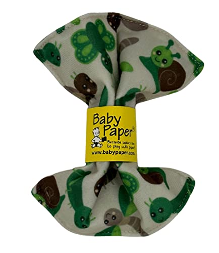 Image of Baby Paper Crinkle Sensory Toy & Teether, Critters Print, Washable Gift
