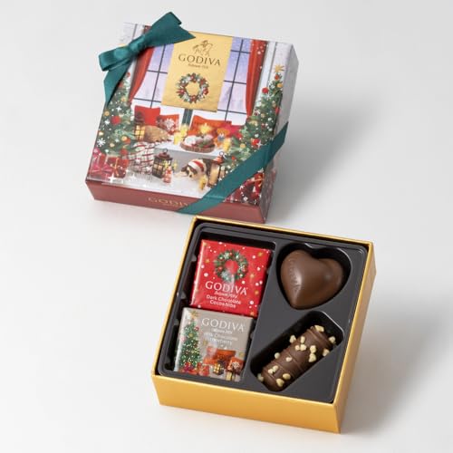 クリスマス ゴディバ公式 （GODIVA） ブッシュ ド ノエル アソートメント（4粒入） チョコレート - 冬ギフト お歳暮のサムネイル