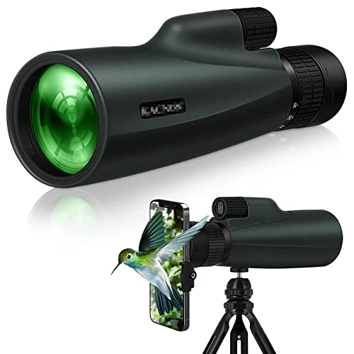 Télescope monoculaire 10-30x50 HD anti-vibration avec trépied stable pour smartphone