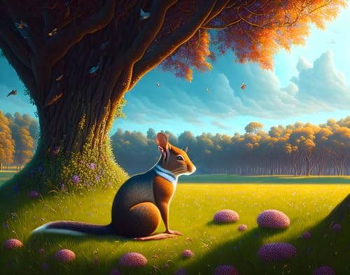 Poster sur toile Agouti déco murale salon chambre tableau animalier 58x90