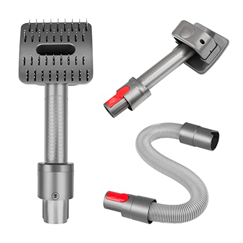 Cepillo para Perros & Gatos, Cepillo Pelo Muerto para Perro Largo y Corto, Cepillo Pelo Mascotas con Tubo de Extensión y Adaptador para Aspiradora Compatible con Dyson V7 V8 V10 V11 V12 V15 Cover