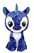 LUMO STARS - Peluche, Animali in Velluto Blu, Bianco, Peluche (Animali Giocattoli, Blu, Bianco, Peluche, 3 Anni), Unicorno, Bambino/Bambina