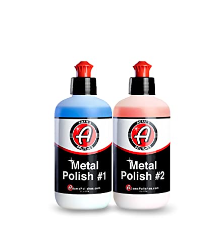 Adam's Metal Polish Combo - Two Step Polishing System for Aluminum, Chrome, Stainless Steel & Uncoated Metals | Polish #1 Restores Neglected Metals | Polish #2 Achieves Perfection Adam's Metal Polish Combo - Two Step Polishing System for Aluminum, Chrome, Stainless Steel & Uncoated Metals | Polish #1 Restores Neglected Metals | Polish #2 Achieves Perfection