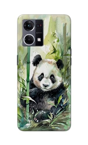 Image of Printed Hard Back Cover for Oppo F21 Pro 4G Back Cover (Panda -J1) -190724(EA)