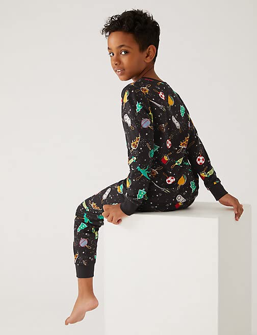 Image of Marks & Spencer Pure Cotton Bauble Pyjamas