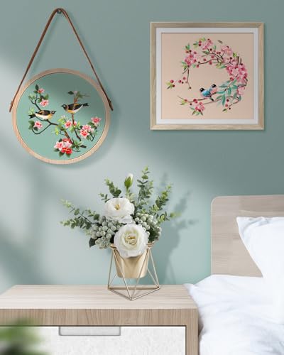 Image of TINDTOP Embroidery Kit for Adult, Owl Embroidery Kit for Beginners | Include Embroidery Cloth Hoops Threads for Craft Lover Hand Stitch with Embroidery Skill Techniques (Bird)