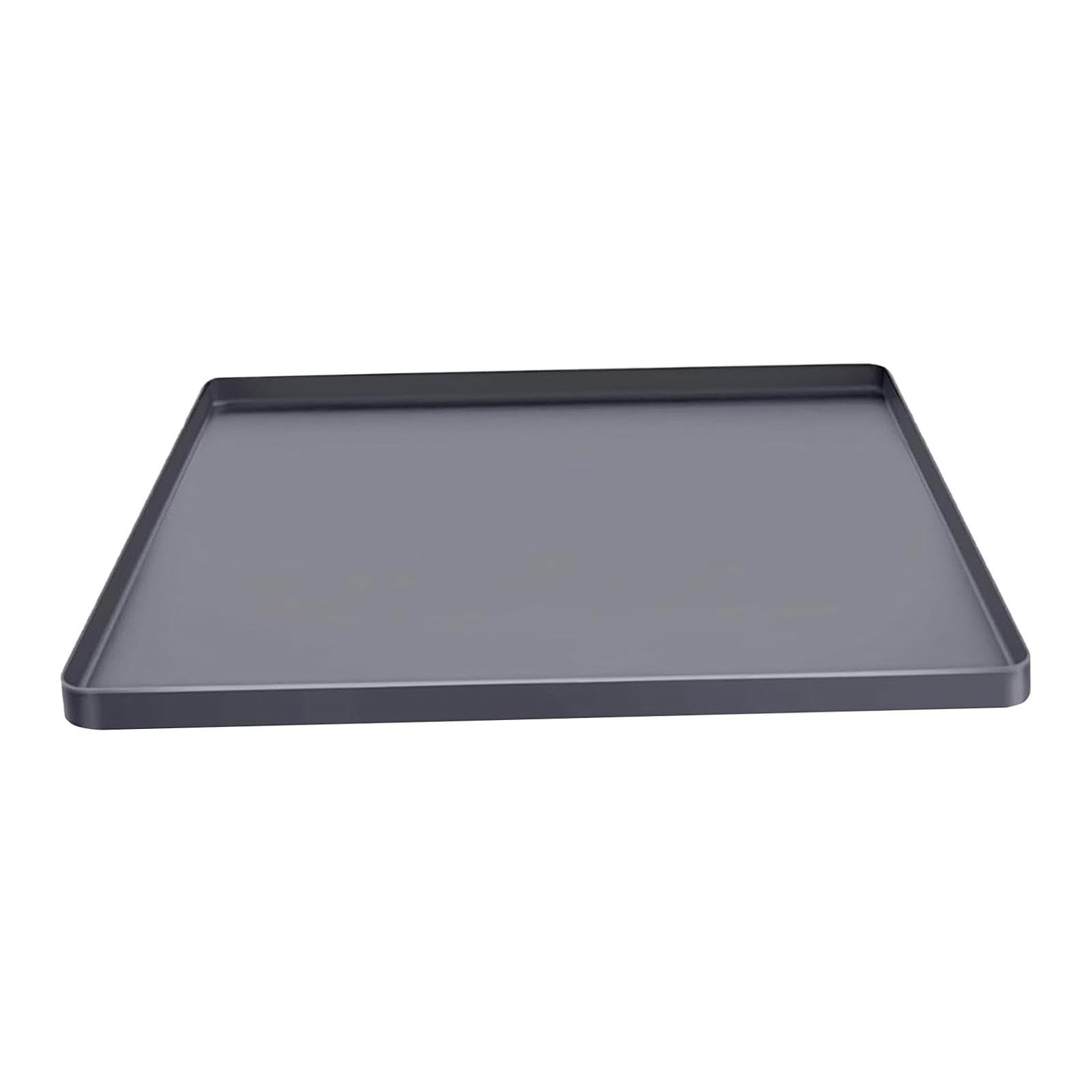 Tappetino protettivo per mini frigo, vaschetta raccogligocce multifunzionale in silicone sotto il frigorifero per asciugatrici, animali domestici, Grigio 68.5x68.5x2cm
