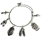 Women's Whole Armor of God Silver Alloy Expandable Charm Bracelet