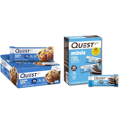 Barras de Proteína Quest Blueberry Muffin y Cookies & Cream miniatura 1