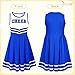 JASGOOD Cheerleader Costume for Girls Halloween Costume Cheerleading Uniform Outfit Set for Dress Up Party Birthday