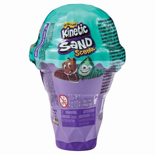 Kinetic Sand Sable Magique Cornet DE Glace Sable PARFUME 113 G - Sable Cinétique et Coloré - Alternative Pâte à Modeler - 6058757 - Modèle Aléatoire - Jouet Enfant 3 Ans et + (Lot de 2)