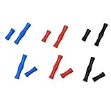 Liwein Protector de Dedo Tiro con Arco Silicona,6 Piezas Protector de Dedos de Cuerda de Arco para Arco Recurvo Caza Disparar Herramientas(Azul Negro Rojo)