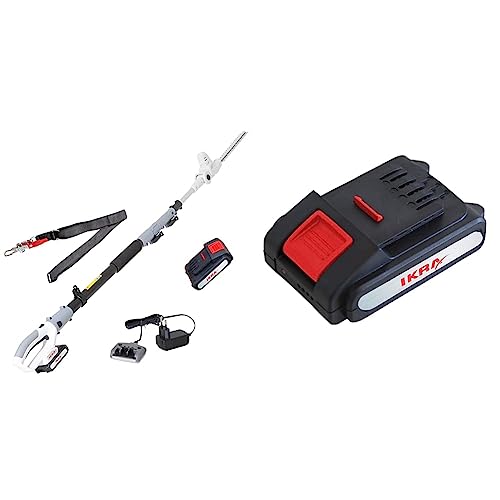 IKRA Teleskop Heckenschere ICPH 2040 Mit 20V Akku, Ladestation, Schultergurt & Ersatzakku Typ LI 22