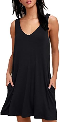 BISHUIGE Women Beach Dresses Bathing Suit Cover Ups for Swimwear Large, Black
